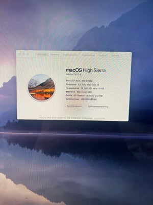 iMac, Mid 2010, 3.2 Intel core i3  GHz, 16 GB ram, 500 GB harddisk, Rimelig, Sælger min gamle iMac 
