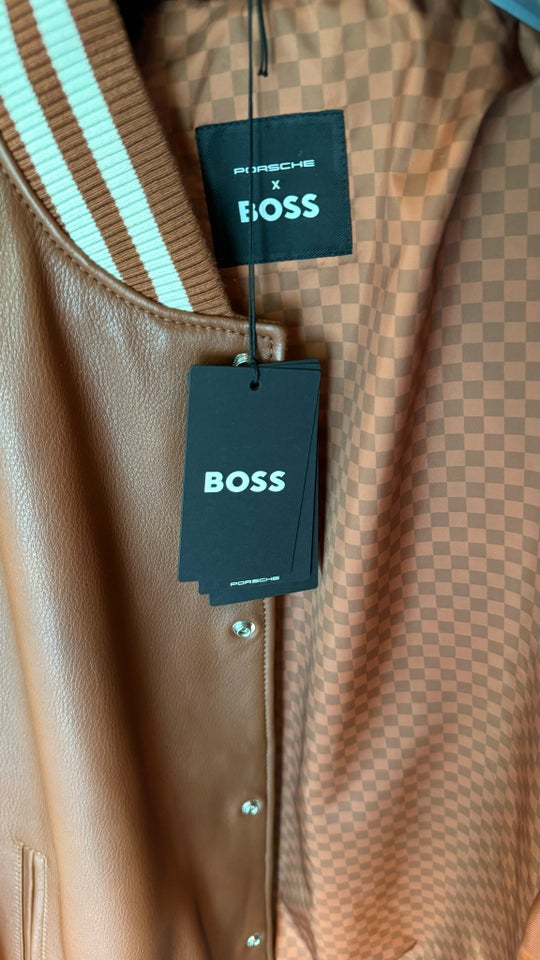 Læderjakke, str. M, HUGO BOSS