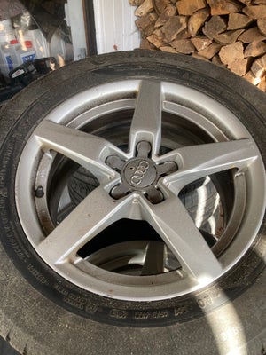 Alufælge, 16", Audi, 225 / 60 / R16, krydsmål 5 x 112, vinterdæk, Continental, 5-7mm mønster, fælge 