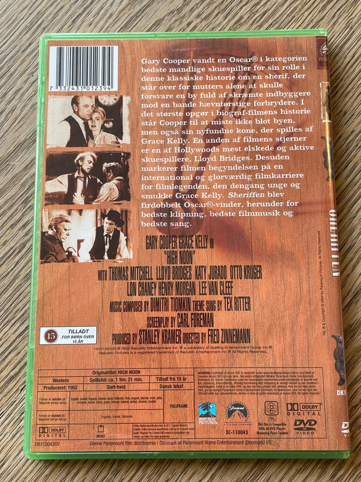 High Noon - Sheriffen, DVD, western