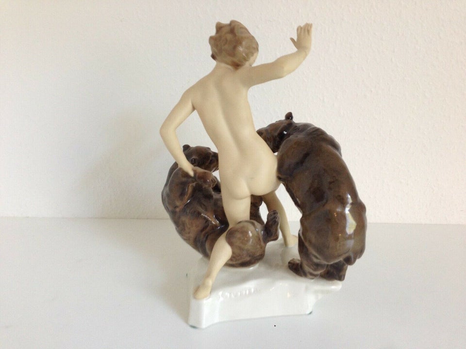 porcelæns figur vintage antik , k tutter, motiv: nøgen dame