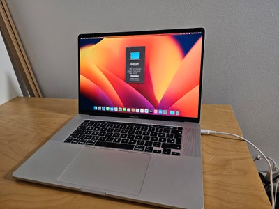 MacBook Pro, 16" 2019, 2,6 GHz, 16 GB ram, 500 GB harddisk, God, Sælger denne MacBook Pro 16" 2019 m