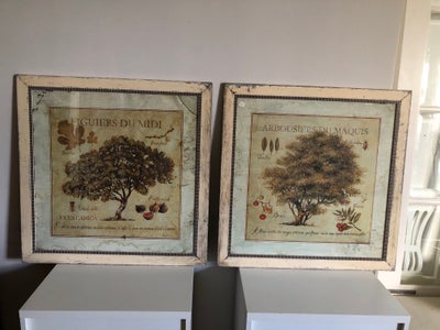 Fransk antik, Der er to billeder  i antik stand i træ ramme med glas. 81x81cm. Pris 500kr/stk
FLYTTE