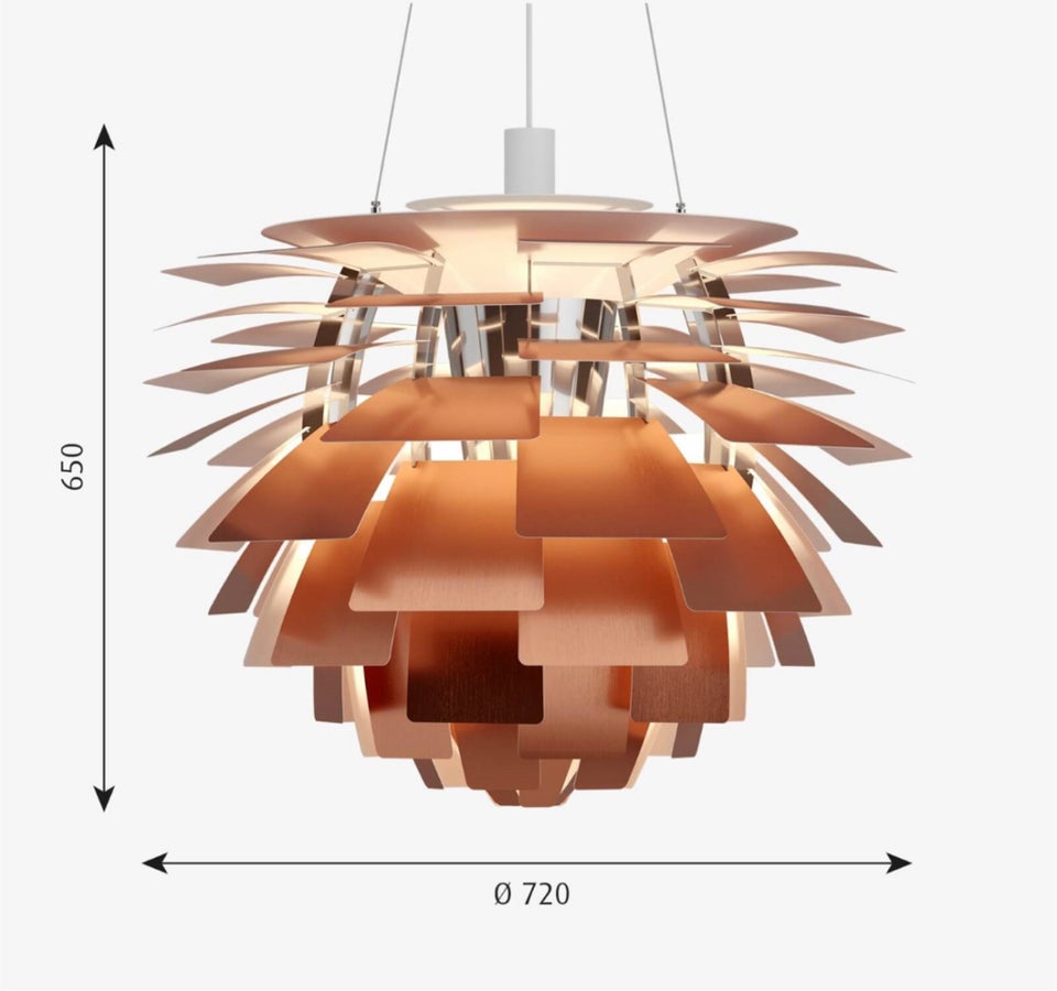 Pendel, PH Artichoke Ø72 Koglen Kobber 2021