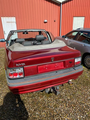 Rover 214, 1,4 Cabriolet, Benzin, 1994, km 144000, rødmetal, træk, nysynet, airbag, alarm, 2-dørs, c