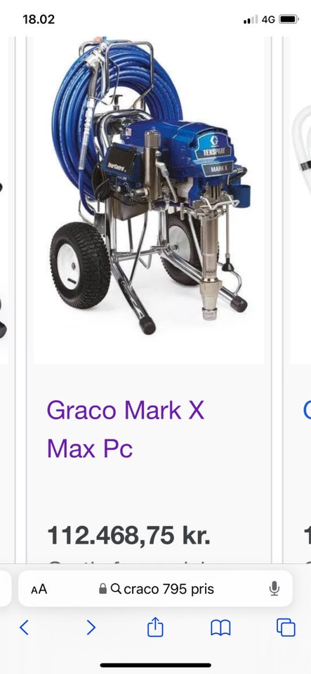 Malepumpe, Graco 795 ultra Max. Wagner malepumpe