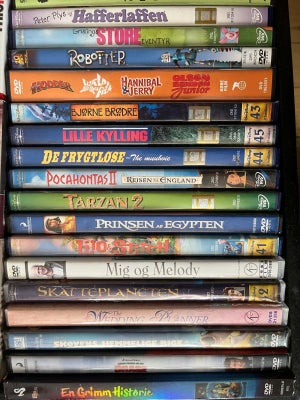 DVD, andet, Kæmpe mængde dvd og blive ray film. Både til små og store, unge og gamle. Meget velholdt