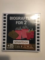 Smartbox biograftur for 2
Uåbnet