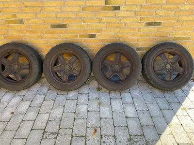 Stålfælge, Kleber, fælge med dæk, Et komplet sæt dæk. Tidligere brugt til Opel Astra.
Se typen på bi