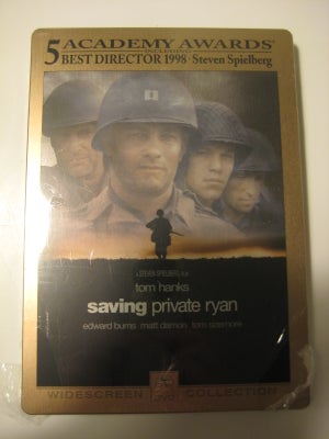 Saving Private Ryan, instruktør Steven Spielberg, DVD, drama, 
Stand: Ny i ubrudt emballage

Set gen