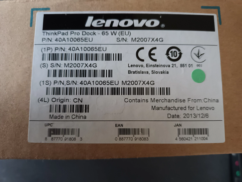 Lenovo ThinkPad Pro Dock 65 W, Perfekt