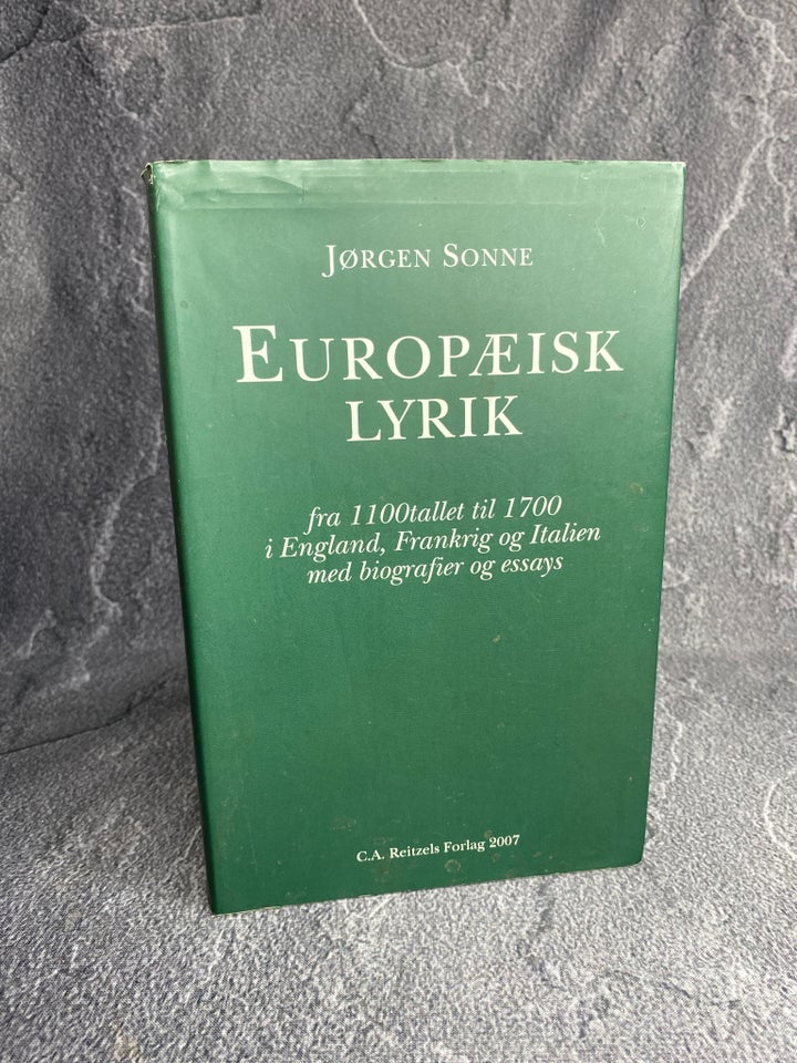 Europæisk lyrik, Jørgen Sonne, genre: digte