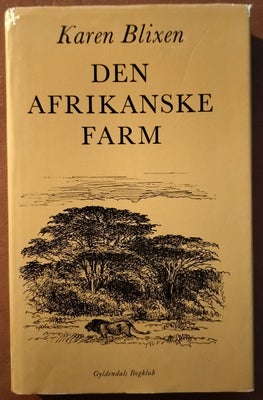 Den Afrikanske farm, Karen Blixen, genre: roman, 
Pris: 45 kr.
Indb: Hardback
Udg.: 1972
ISBN: 87009