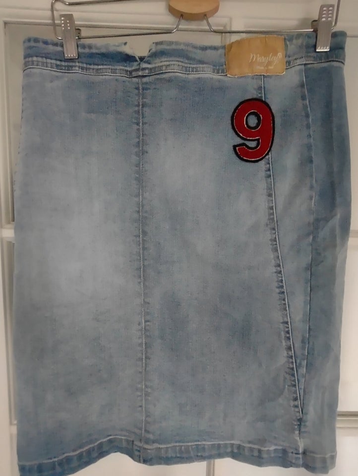 Denim nederdel, str. 42, Maryley