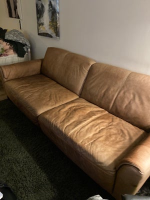Sofa, læder, 3 pers. , Serena (Ilva), Anilin læder sofa mål: L 231x H 79x B/D 95 cm. 