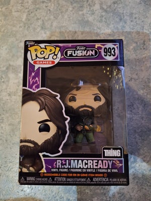 Samlefigurer, Funko Pop, Funko Fusion/The Thing R.J. Macready Funko Pop 993. Kassen har få skrammer,