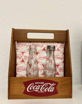Coca Cola, Vintage Servietholder, Gammel servietholder fra 1960-1970’erne med Coca cola logo på begg