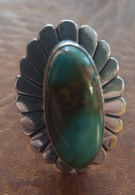 Ring, sølv, Turkis, Lækker vintage sølvring med den smukkeste turkis "south western style". 
Størrel