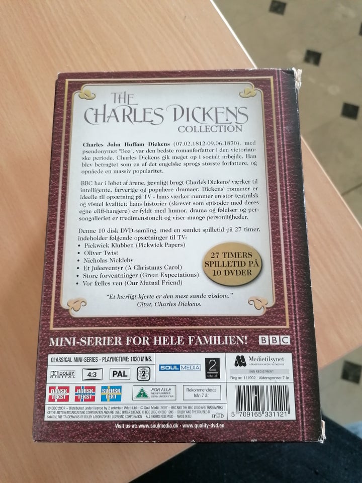 The Charles Dickens Collection, DVD, eventyr