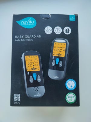 Babyalarm, Nuvita, Nuvita 3070 babyalarm
Virker upåklageligt, minimalt brugt
Specifikationer:
Maks s