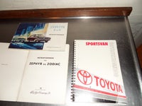 Instruktionsbog, Toyota+Ford, Toyota Sportsvan+Zehyr