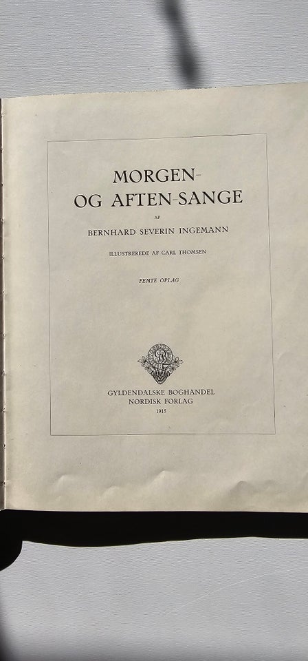 Morgen og aftensange, B. S. Ingemann