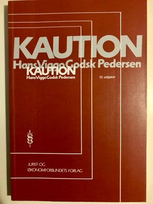 KAUTION, Hans Viggo Godsk Pedersen, år 2013, 10 udgave, Rigtig god stand. Ingen overstregninger.

Ka