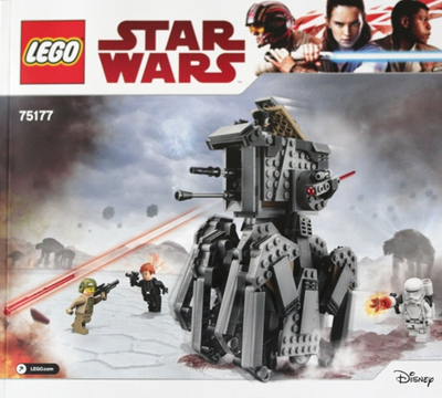 Lego Star Wars, 75177 First Order Heavy Scout Walker
Komplet med byggevejledning og minifigurer. Ing