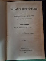 LOLLAND-FALSTERS NAVNEBOG, P. PETERSEN, emne: historie