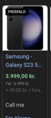 Samsung Galaxy S23, 128 , Perfekt, Hej.

Sælger denne helt nye samsung galaxy s23.

Rigtig god tlf m