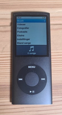 iPod, Nano 4. Generation A1285 , 8 GB, En flot Ipod nano med mindre brugsspor. Den fungerer helt fin