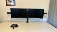 2 x HP-skærme + ophæng, HP Compaq LA2306x, 23 tommer