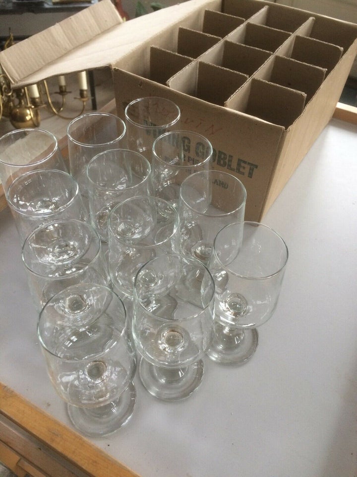 Glas, Rødvin / hvidvin glas. , Viking Goblet. 12 stk.