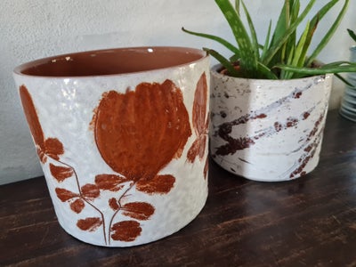Keramik,  Urtepotte, potteskjule, blomsterskjuler, West Germany, 

Den mindste måler h 10 cm, dia 11