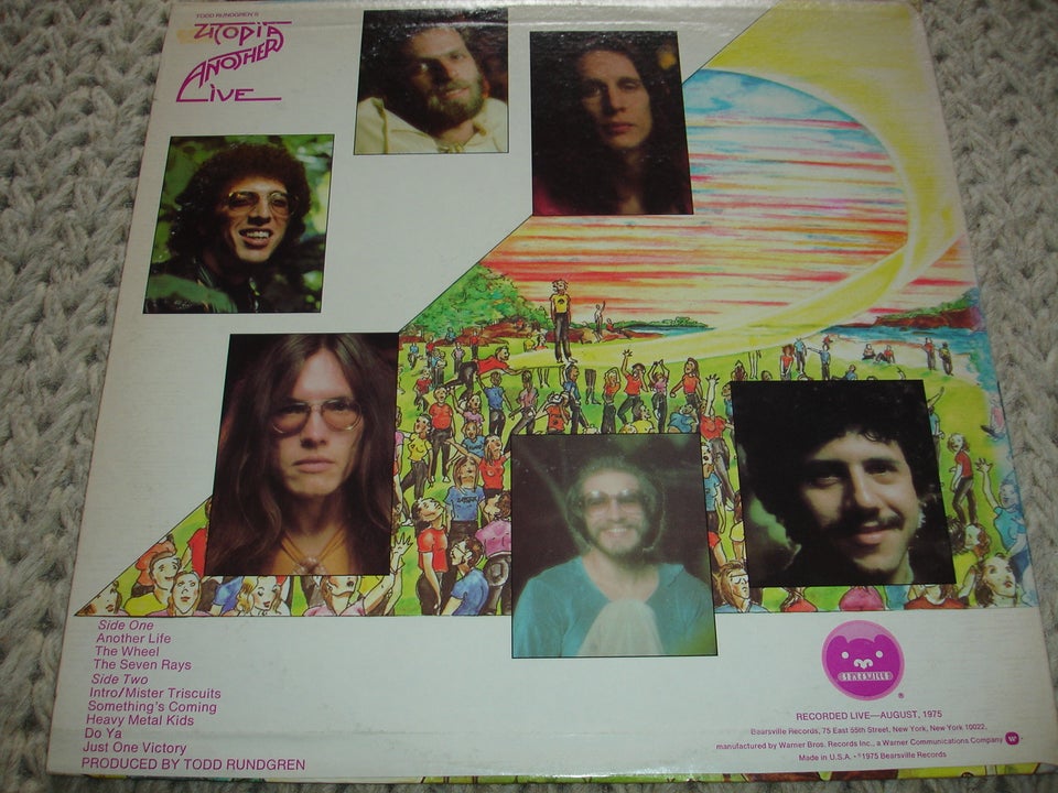 LP, Todd Rundgren's Utopia ( Prog Rock ), Another Live