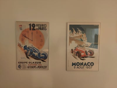 Plakater , Ukendt , motiv: Monaco, b: 65 h: 100, 2 plakater i aluramme 

Pris pr stk 1.000 kr 

Dem 