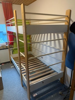 Køjeseng, Ikea, b: 100 l: 210 h: 183, Stor Ikea køjeseng med madrasser
