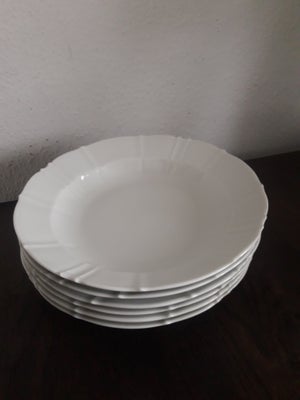 Porcelæn, Dybe tallerkner, Offenbach Bing og Grøndahl, 6 stk flotte dybe tallerkner nr 322. 22 cm ø
