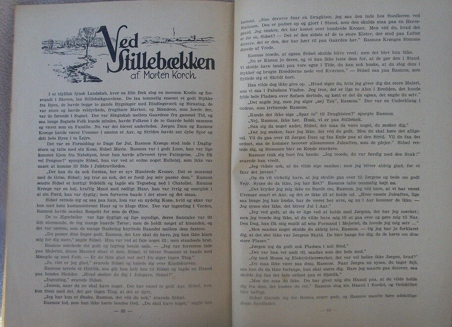 Den danske familie-almanak 1937, emne: historie og samfund