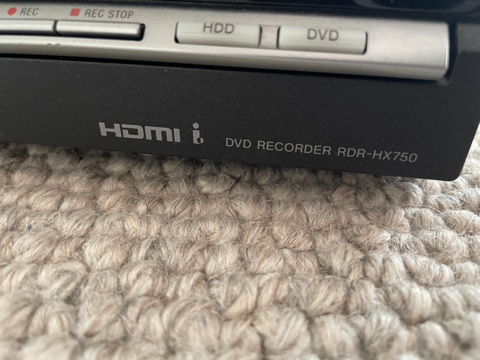 HD dvd-afspiller, Sony, RDR-HX750
