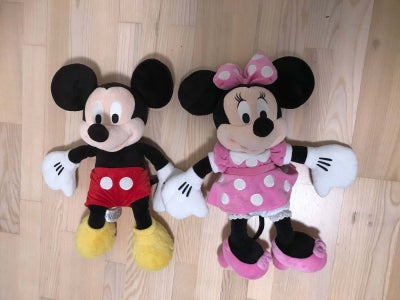 Mickey Mouse bamse, Disney, Søde Mickey Mouse og Minnie Mouse bamser fra Disney, som er købt i Disne