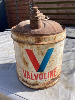 Dåser, Valvoline, Super charmerende sjælden Amerikansk Original Valvoline Oliedunk

5 US Gallons / 1