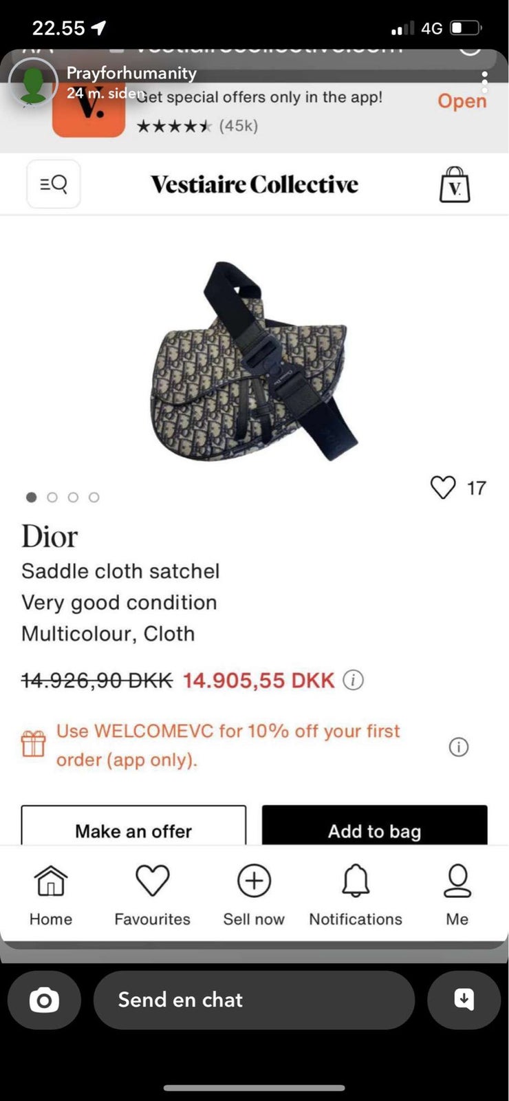 Bæltetaske, Dior