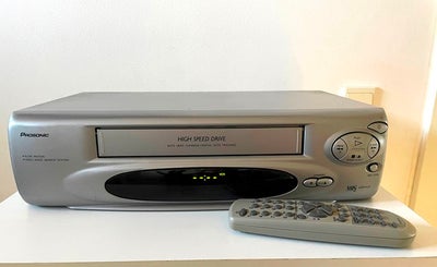 VHS videomaskine, Prosonic,  VCR X-21, Virker fint.