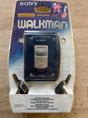 Walkman, Sony, FM/AM WM-FX171 , Perfekt, Aldrig brugt og stadig i original emballage. Vil du en tur 