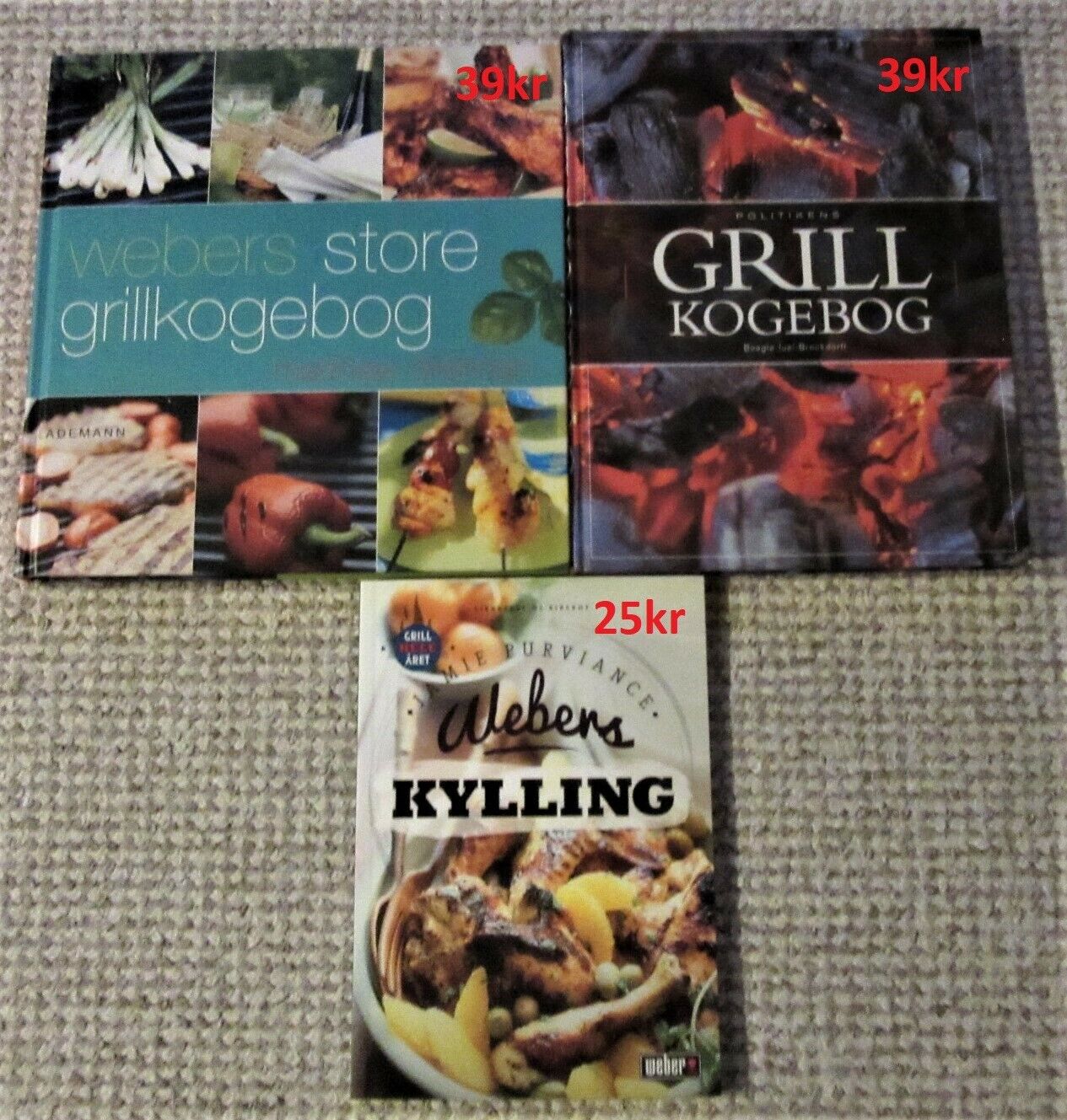 Grill kogebøger, emne: mad og vin - - Køb og Salg af Nyt Brugt