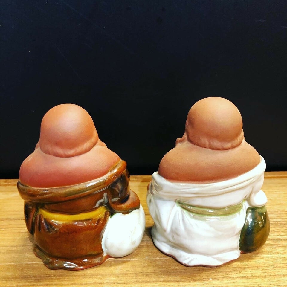Keramik, Buddha - buddhaer - figur , Vintage Buddha