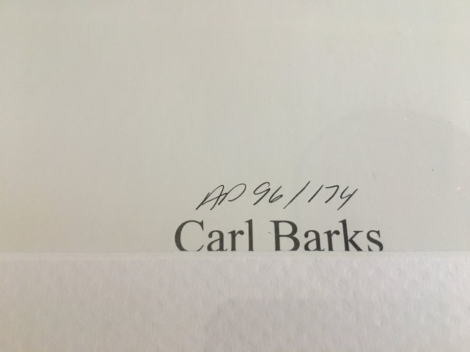Serigrafi, Carl Barks, motiv: Anders And