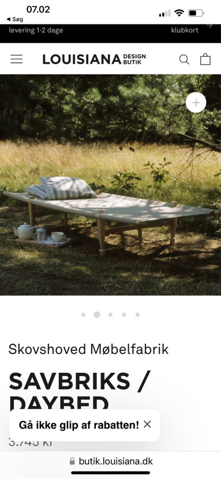 Skovhoveds dayebed, Skovhoveds daybed