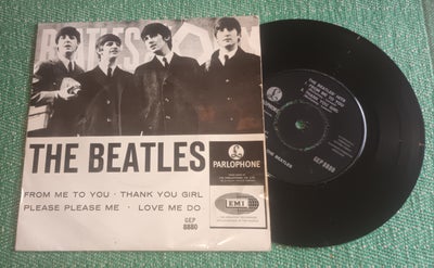 EP, The BEATLES, From me to you GEP8880, En af de mest sjældne Beatles EP'er.
Pladen er VG- visuelt.